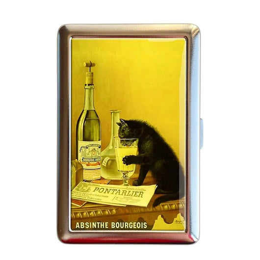 Vintage-Style Vintage Card Case Metal Material Versatile Design Cash Case Multi-function Easy Snap Metal Case