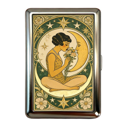 Vintage Design Multi-Function Card Holder Cash Storage Box Artistic Style For Travel Business Daily Use