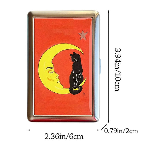 Vintage-Style Vintage Card Case Metal Material Versatile Design Cash Case Multi-function Easy Snap Metal Case