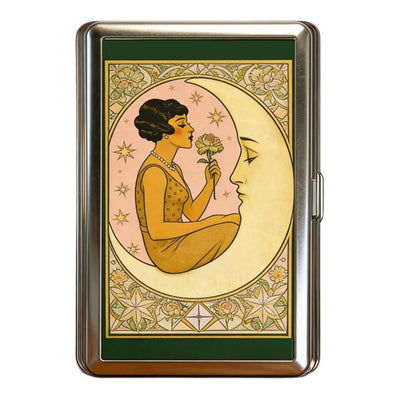 Vintage Design Multi-Function Card Holder Cash Storage Box Artistic Style For Travel Business Daily Use