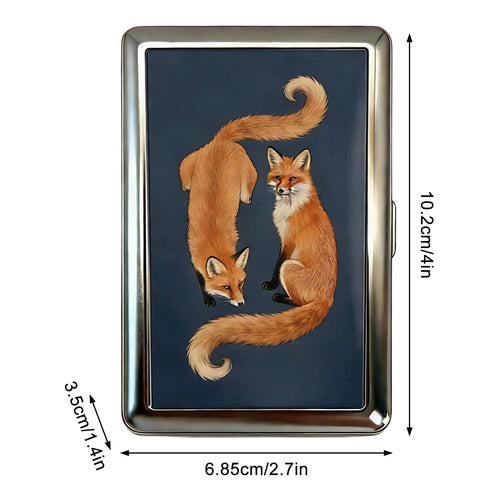 Vintage Design Multi-Function Card Holder Cash Storage Box Artistic Style For Travel Business Daily Use