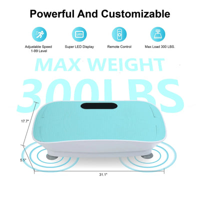 Curved 440 lbs High-Power Vibration Plate for Weight Loss