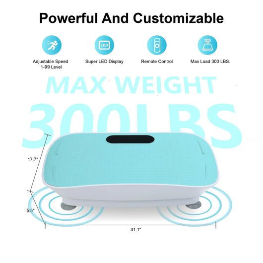 Curved 440 lbs High-Power Vibration Plate for Weight Loss