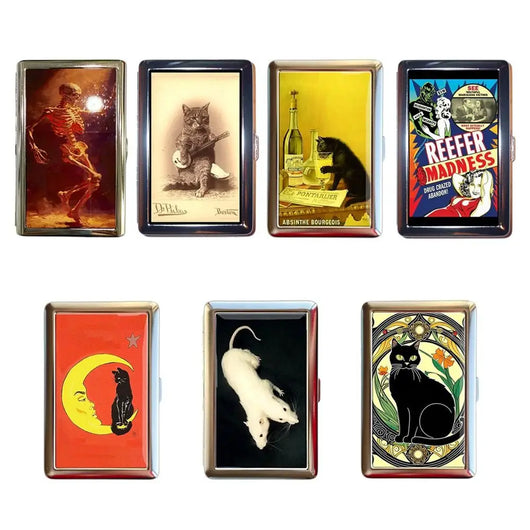 Vintage-Style Vintage Card Case Metal Material Versatile Design Cash Case Multi-function Easy Snap Metal Case