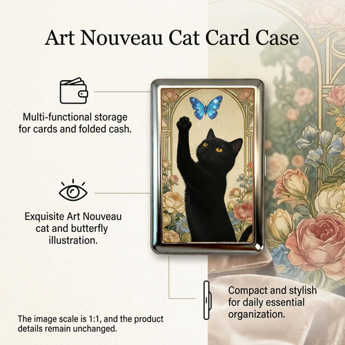 Vintage Design Multi-Function Card Holder Cash Storage Box Artistic Style For Travel Business Daily Use