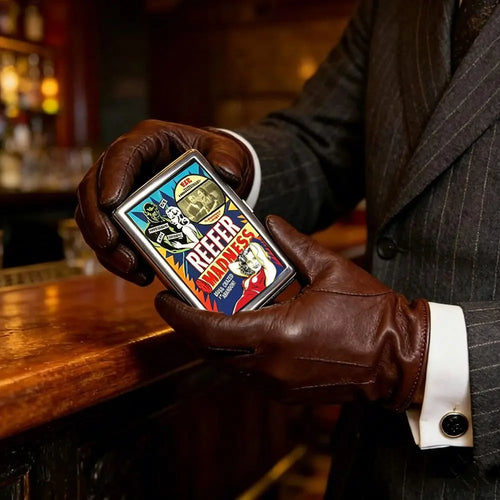 Vintage-Style Vintage Card Case Metal Material Versatile Design Cash Case Multi-function Easy Snap Metal Case