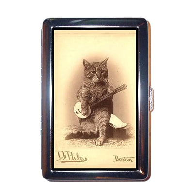 Vintage-Style Vintage Card Case Metal Material Versatile Design Cash Case Multi-function Easy Snap Metal Case