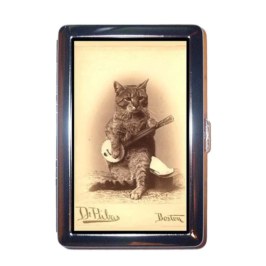 Vintage-Style Vintage Card Case Metal Material Versatile Design Cash Case Multi-function Easy Snap Metal Case