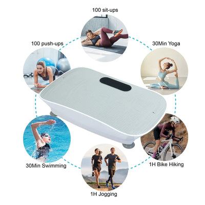 Curved 440 lbs High-Power Vibration Plate for Weight Loss