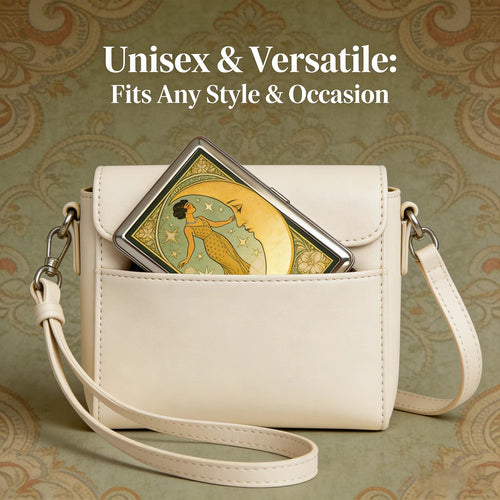 Vintage Design Multi-Function Card Holder Cash Storage Box Artistic Style For Travel Business Daily Use