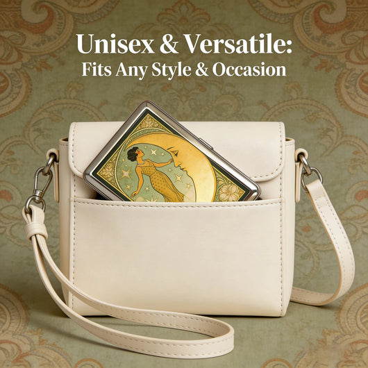 Vintage Design Multi-Function Card Holder Cash Storage Box Artistic Style For Travel Business Daily Use