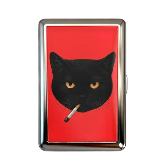 Vintage Style Metal Cigarette Carrying Case Art Deco Design Versatile Card & Cash Case Easy Snap Gift Idea for for Women and Men